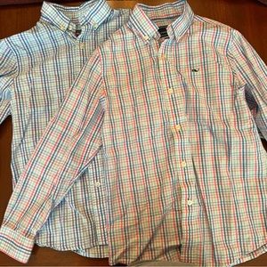 Vineyard, vines, boys, button up shirts, size small